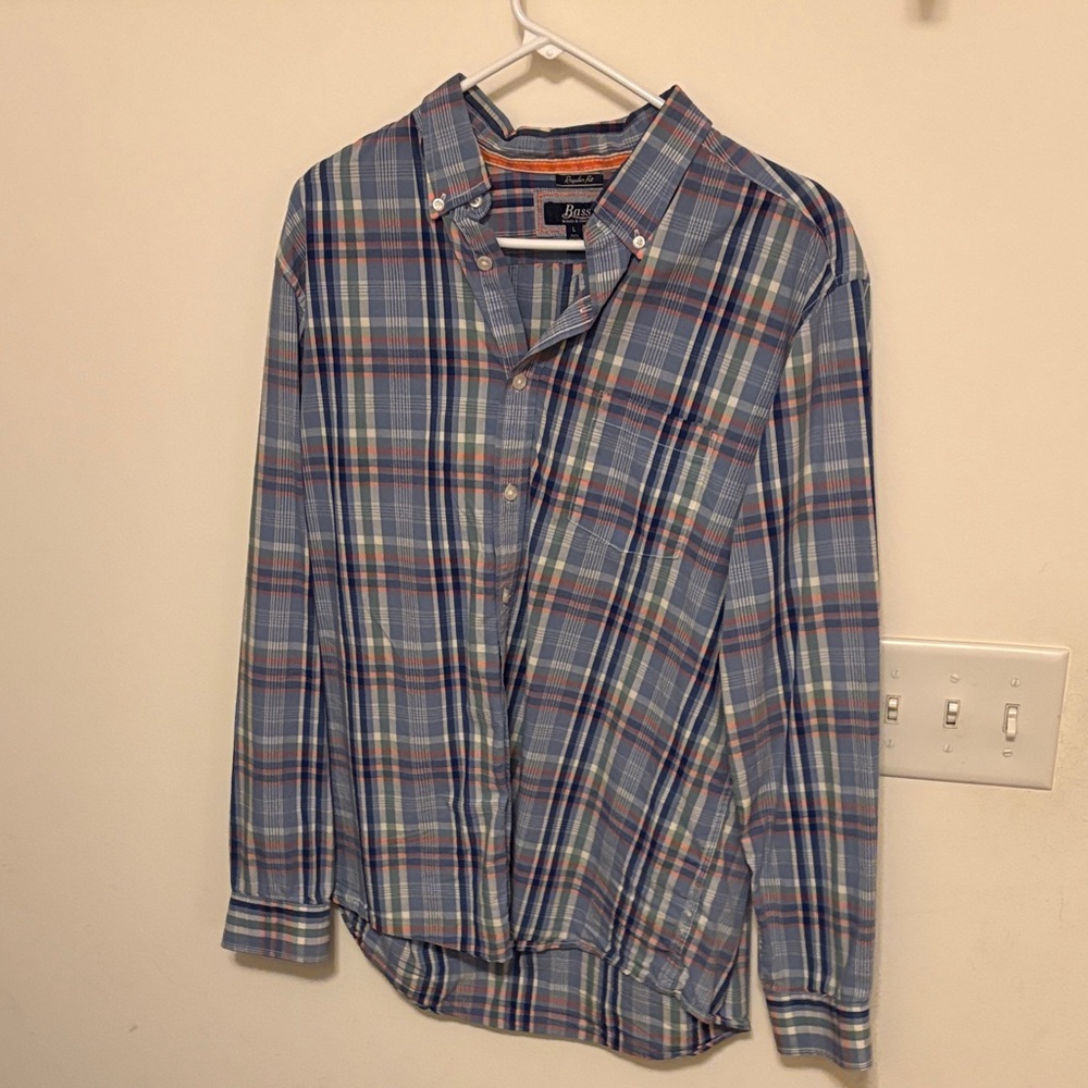 G.H. Bass & Co. Multicolor Plaid Button-Down Shirt - cotton